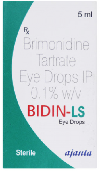 A box of Brimonidine 0.1 Percent Eye Drop - 5 ml