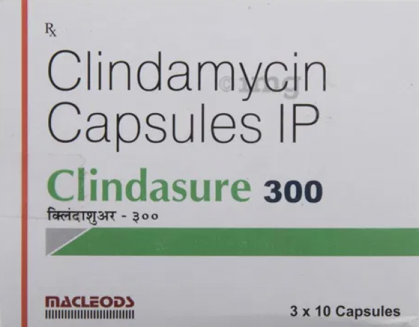 One box of Clindamycin (Generic) 300mg capsules
