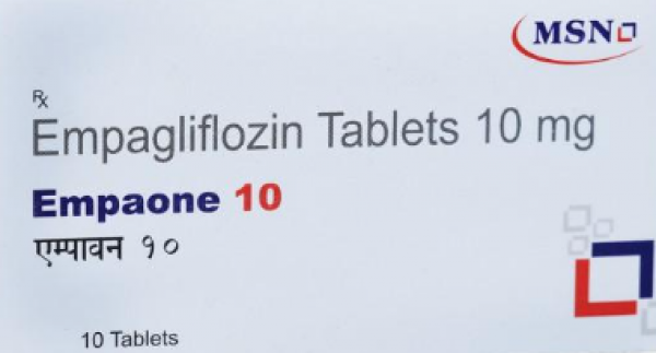 Box of Jardiance generic 10 mg Tablet -Empagliflozin 