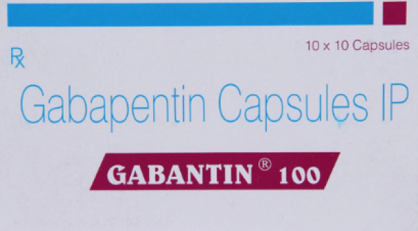 Box pack of generic Gabapentin 100mg capsule
