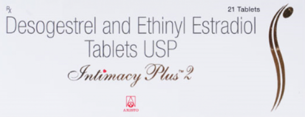 Box and a strip of generic Ethinyl Estradiol (0.02mg) and Desogestrel (0.15mg) Tab