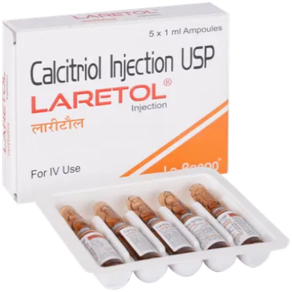 A pack of generic Calcitriol (1mcg/ml) Injection