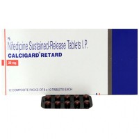 Box and a blister of Generic Procardia 20 mg Tab - Nifedipine