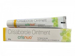 A pack and tube of Generic Crisaborole (2% w/w) Ointment