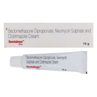 A pack and  tube of Beclometasone (0.025% w/w) + Neomycin (0.5% w/w) + Clotrimazole (1% w/w) Generic  Cream