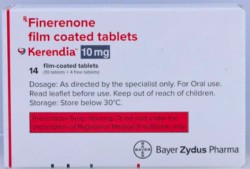 A pack of Finerenone (10mg) Tablet