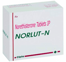 A box of Norethisterone (5 mg) Generic Tablet