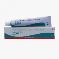 Box and tube of generic Tazarotene 0.05 % Gel - 20gm Each Tube