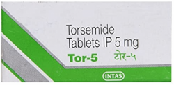 A box of Torsemide 5mg Tab