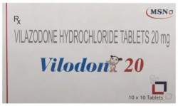 A box of Vilazodone 20mg Tab