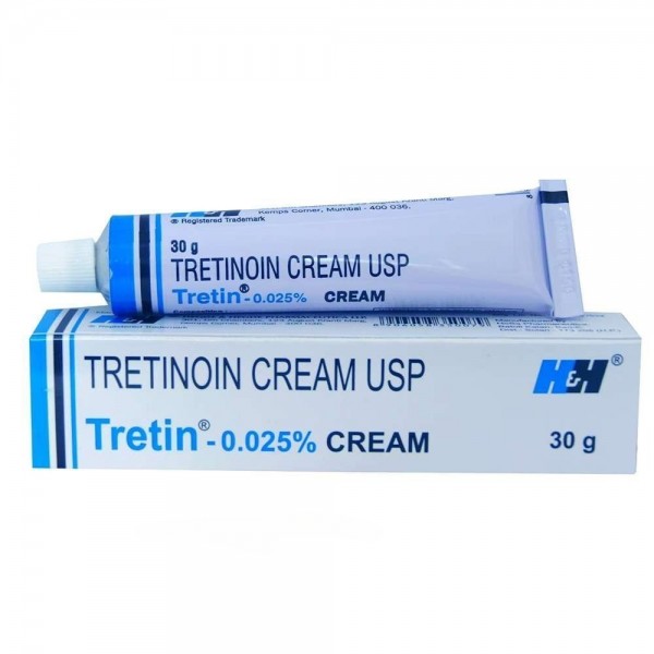 Box and tube of generic Tretinoin Cream .025% (30gm)