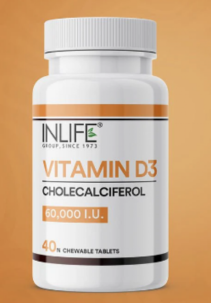 Bottle of Vitamin D3 Tablets